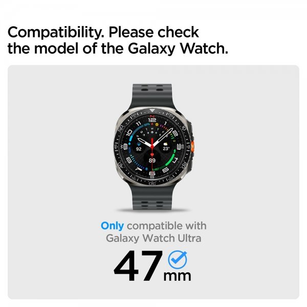 Spigen Samsung Galaxy Watch Ultra -ranneke DuraPro Flex, musta