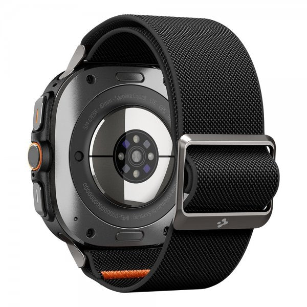 Spigen Samsung Galaxy Watch Ultra -ranneke Lite Fit, musta