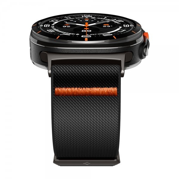 Spigen Samsung Galaxy Watch Ultra -ranneke Lite Fit, musta