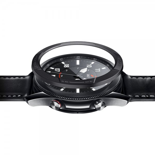 Spigen Samsung Galaxy Watch3 45mm Kuori Chrono Shield Musta