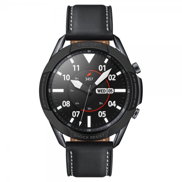 Spigen Samsung Galaxy Watch3 45mm Kuori Chrono Shield Musta