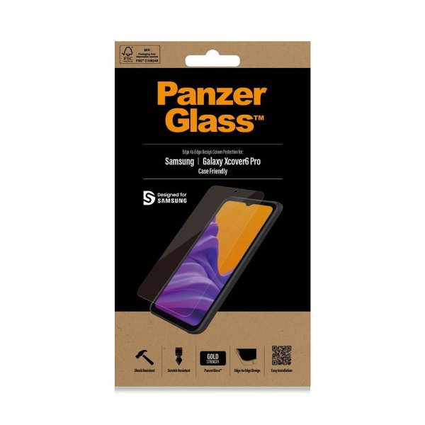 PanzerGlass Samsung Galaxy Xcover 6 Pro Näytönsuoja Edge-to-Edge Case Friendly