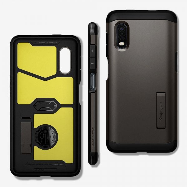 Spigen Samsung Galaxy XCover Pro -suojakuori Tough Armor Gunmetal