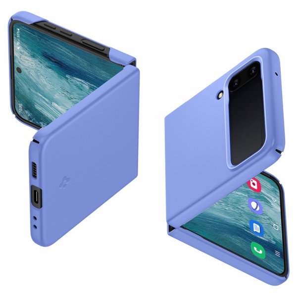 Spigen Samsung Galaxy Z Flip 4 AirSkin -suojakuori, maissinkukkasininen