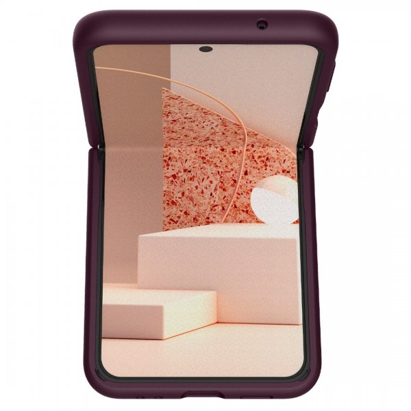 Caseology Samsung Galaxy Z Flip 4 -suojakuori Nano Pop Burgundy Bean
