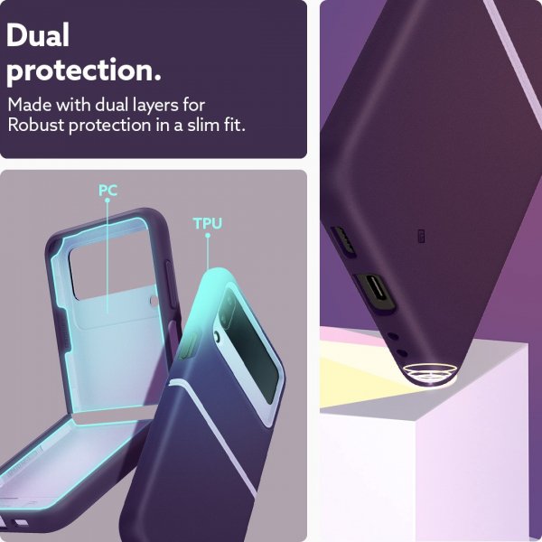 Caseology Samsung Galaxy Z Flip 4 -kuori Nano Pop Light Violet