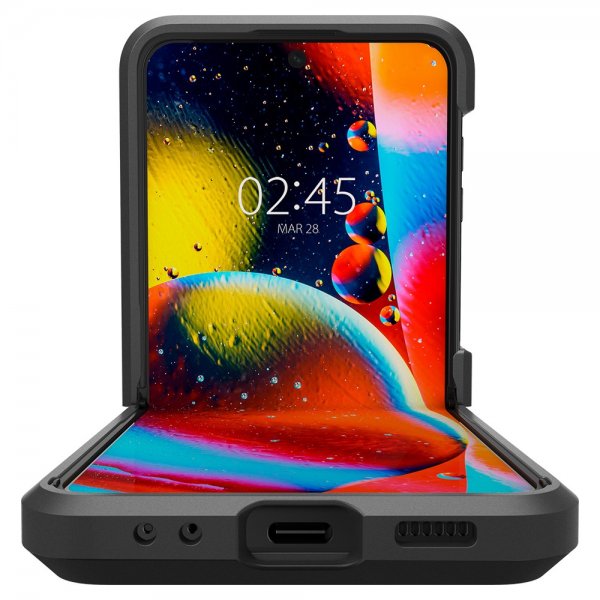 Spigen Samsung Galaxy Z Flip 4 Tough Armor -suojakuori, musta
