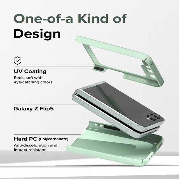 Ringke Samsung Galaxy Z Flip 5 -suojakuori, Slim Mint