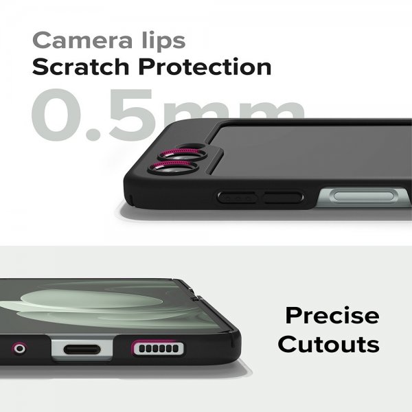 Ringke Samsung Galaxy Z Flip 5 -suojakuori Slim, musta