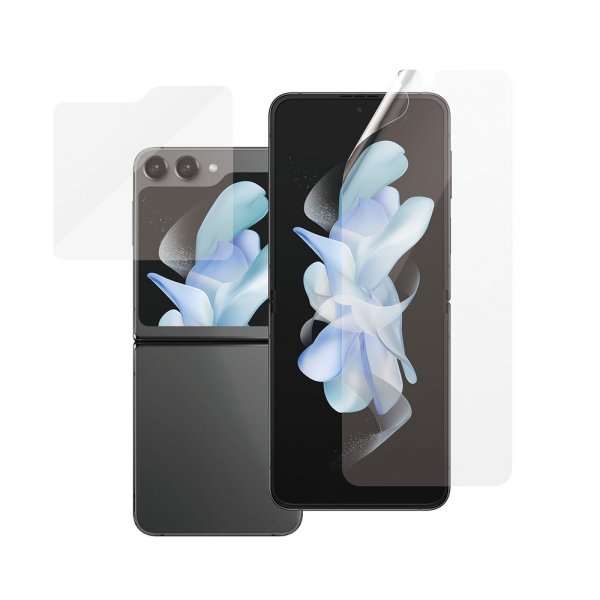 PanzerGlass Samsung Galaxy Z Flip 5 -suojakalvo FlipFoldFlex Ultra-Wide Fit TPU + Classic Fit Glass