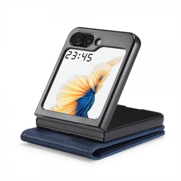 Lc.Imeeke Samsung Galaxy Z Flip 6/Flip 7 FE suojakuori korttipaikalla, sininen