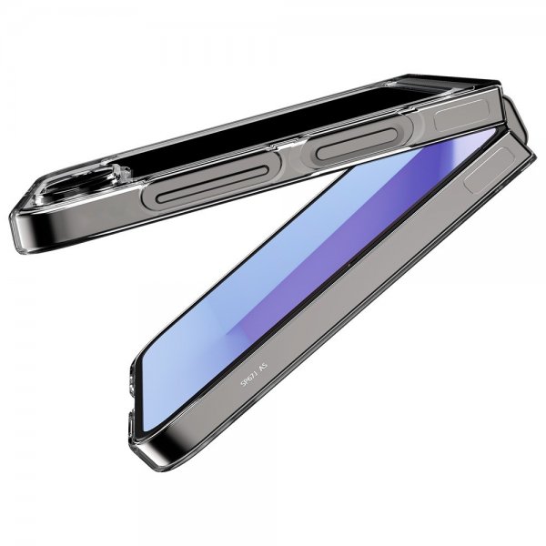 Spigen Samsung Galaxy Z Flip 6/Galaxy Z Flip 7 FE -kuori Air Skin Zero One, musta