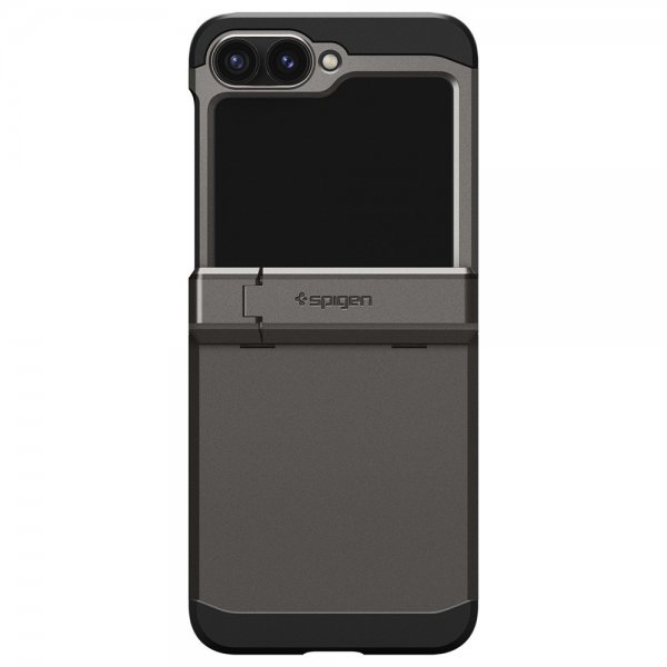 Spigen Samsung Galaxy Z Flip 6/Galaxy Z Flip 7 FE -suojakuori Tough Armor Pro Gunmetal