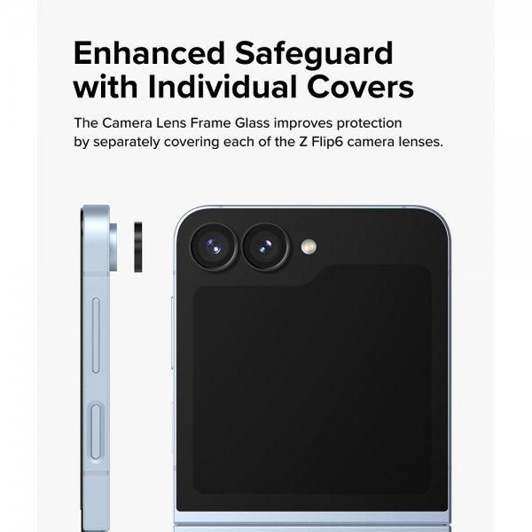 Ringke Samsung Galaxy Z Flip 6/Flip 7 FE Kameran Linssinsuojus Kehys 2-pakkaus