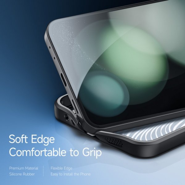 Dux Ducis Samsung Galaxy Z Flip 6/Flip 7 FE Aimo Series -kuori, musta