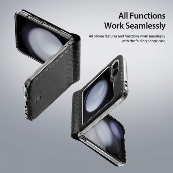 Dux Ducis Samsung Galaxy Z Flip 6/Flip 7 FE suojakuori Bril Series musta
