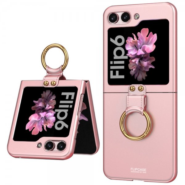GKK Samsung Galaxy Z Flip 6/Flip 7 FE Kuori Sormussuojus Ruusukulta