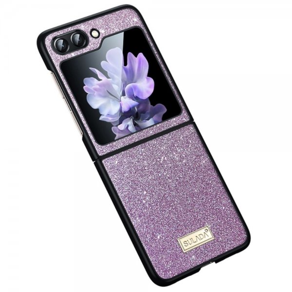 Samsung Galaxy Z Flip 6/Flip 7 FE Glitter Violetti kuori