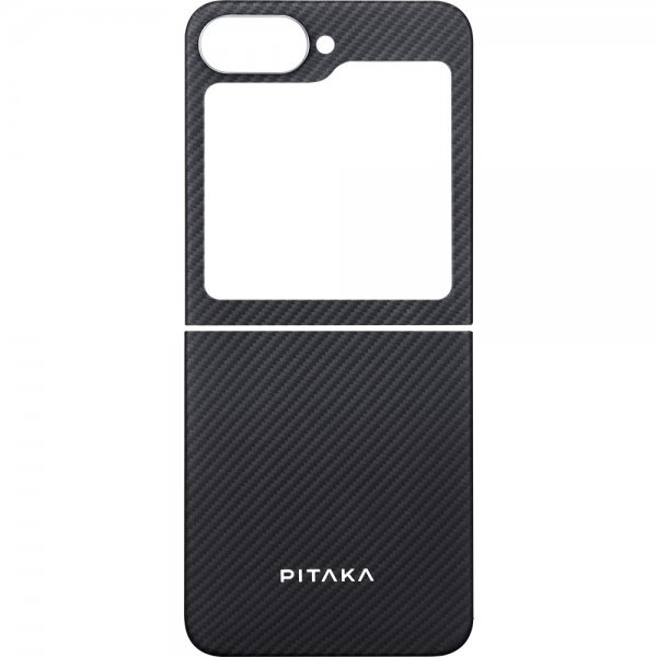 Pitaka Samsung Galaxy Z Flip 6 -suojakuori MagEZ Case 5, musta/harmaa toimikangas