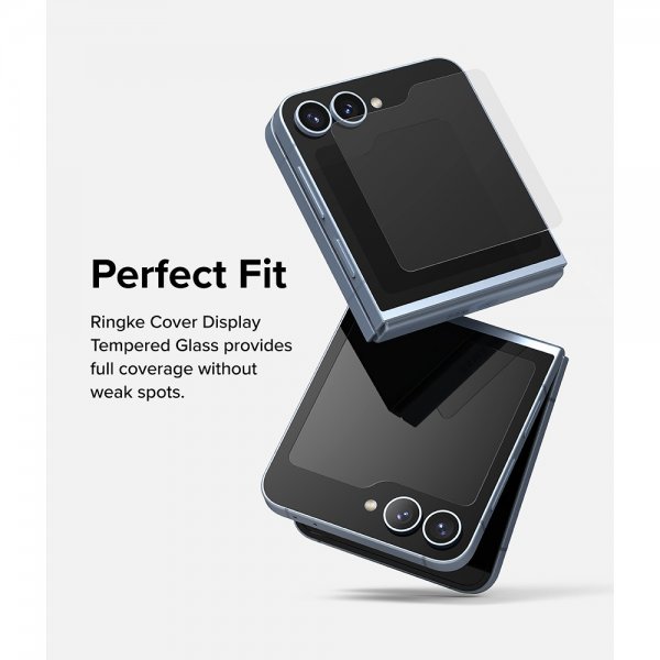 Ringke Samsung Galaxy Z Flip 6/Flip 7 FE Näytönsuoja Cover Display Protector Glass 2-pakkaus