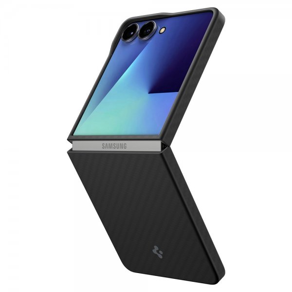 Spigen Samsung Galaxy Z Flip 7 Kuori Air Skin Aramid Musta