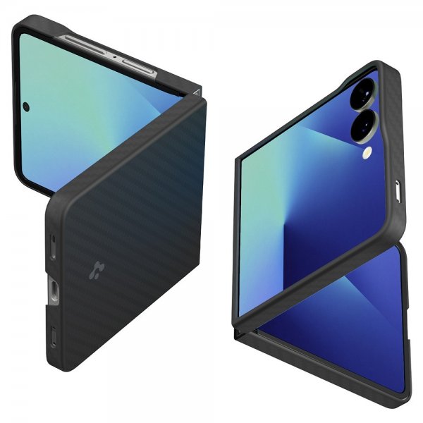 Spigen Samsung Galaxy Z Flip 7 Kuori Air Skin Aramid Musta