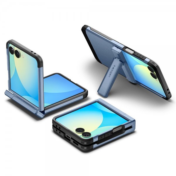 Spigen Samsung Galaxy Z Flip 7 -suojakuori, Tough Armor Pro MagFit, Sierra Blue