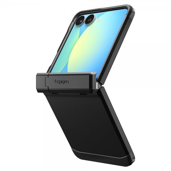 Spigen Samsung Galaxy Z Flip 7 Kuori Tough Armor Pro MagFit Musta