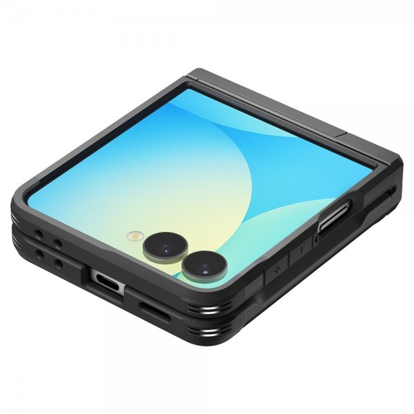 Spigen Samsung Galaxy Z Flip 7 Kuori Tough Armor Pro MagFit Musta