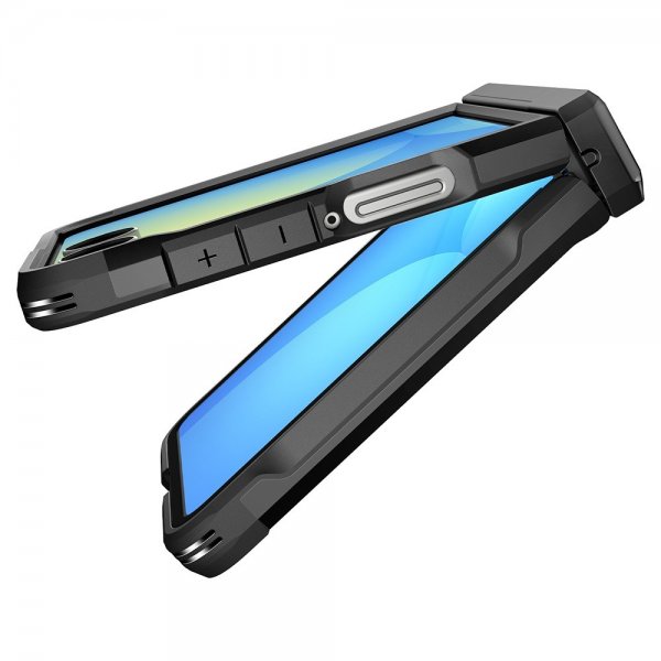 Spigen Samsung Galaxy Z Flip 7 Kuori Tough Armor Pro MagFit Musta
