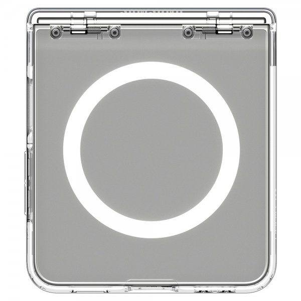 Spigen Samsung Galaxy Z Flip 7 Kuori Ultra Hybrid Pro MagFit Kirkas Valkoinen