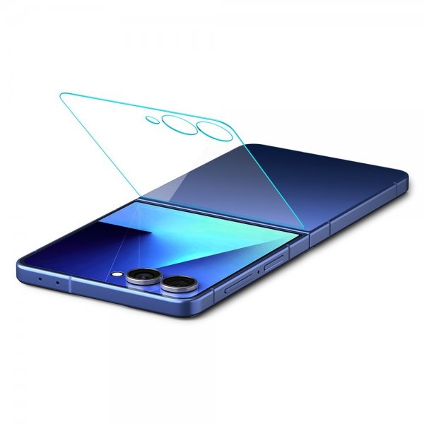 Spigen Samsung Galaxy Z Flip 7 näytönsuoja GLAS.tR EZ Fit 2-pakkaus