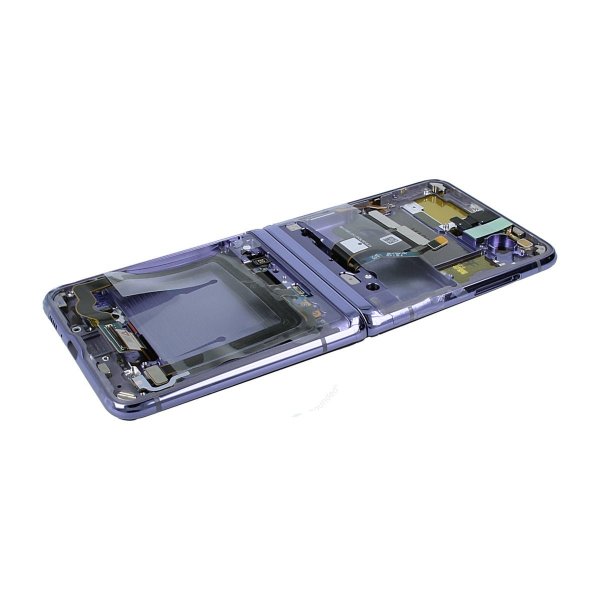 Samsung Galaxy Z Flip Näyttö LCD-näytöllä Alkuperäinen - Violetti