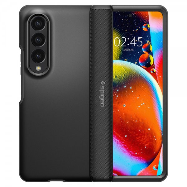 Spigen Samsung Galaxy Z Fold 4 Suojakuori Slim Armor Pro Musta