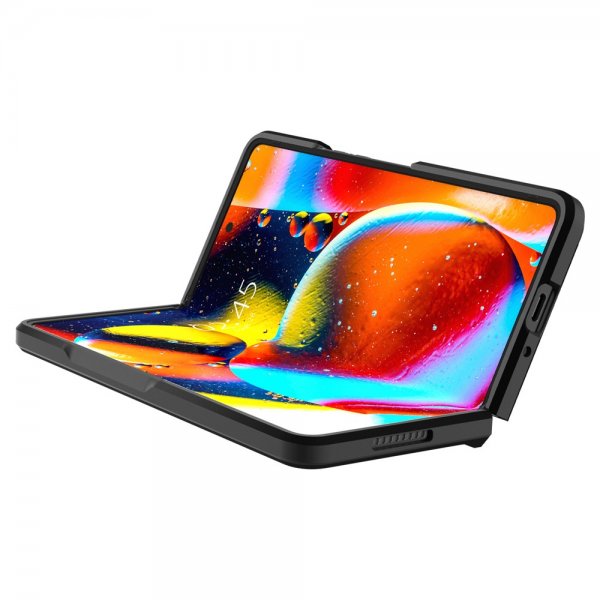 Spigen Samsung Galaxy Z Fold 4 Suojakuori Tough Armor Musta