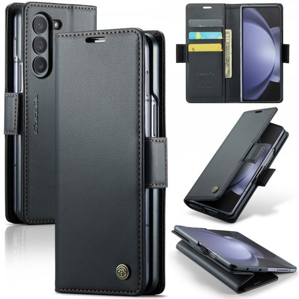 CaseMe Samsung Galaxy Z Fold 5 Kotelo 023 Series Musta