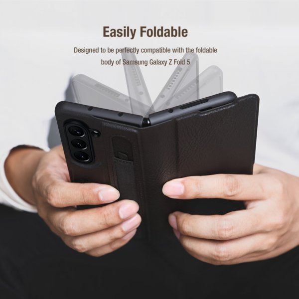 Nillkin Samsung Galaxy Z Fold 5 Aoge Series -suojakuori, ruskea