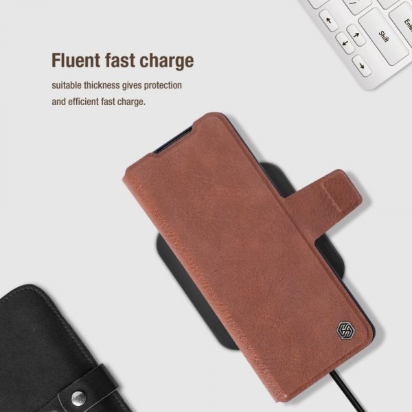 Nillkin Samsung Galaxy Z Fold 5 Aoge Series -suojakuori, ruskea