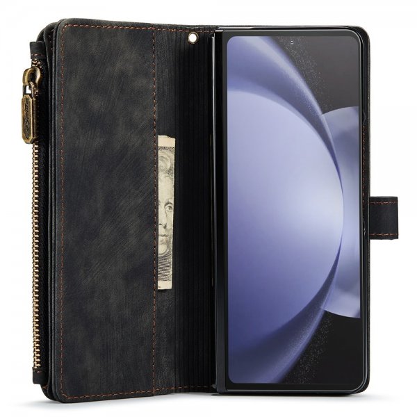 CaseMe Samsung Galaxy Z Fold 5 -suojakotelo C30-sarja, musta
