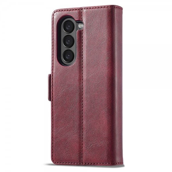 Lc.Imeeke Samsung Galaxy Z Fold 5 Kotelo korttipaikalla, punainen