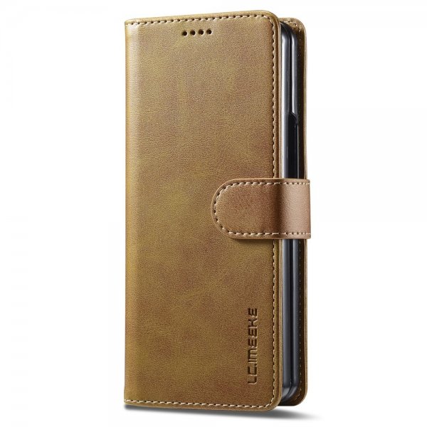 Lc.Imeeke Samsung Galaxy Z Fold 5 -kotelo korttipaikalla, vaaleanruskea