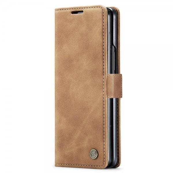 CaseMe Samsung Galaxy Z Fold 5 - Retro Flip Ruskea