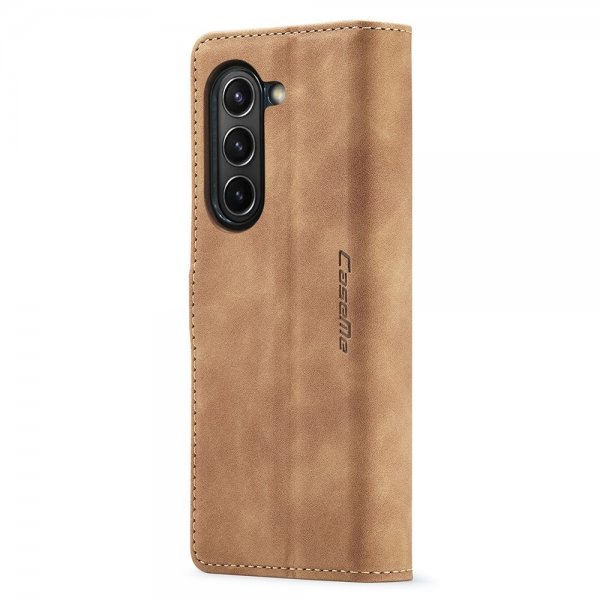 CaseMe Samsung Galaxy Z Fold 5 - Retro Flip Ruskea