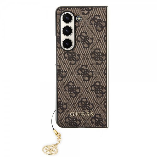 Guess Samsung Galaxy Z Fold 5 Suojakuori 4G Charm Ruskea