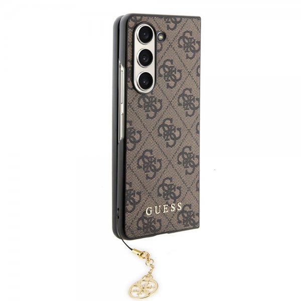 Guess Samsung Galaxy Z Fold 5 Suojakuori 4G Charm Ruskea