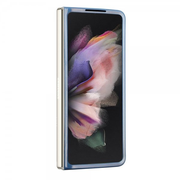 Guess Samsung Galaxy Z Fold 5 -kuori 4G Metal Triangle Strass sininen