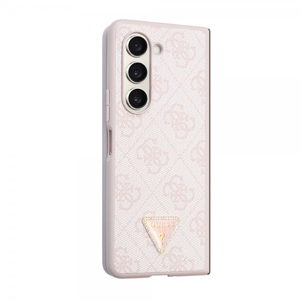 Guess Samsung Galaxy Z Fold 5 -kuoret 4G Metal Triangle Strass Pink