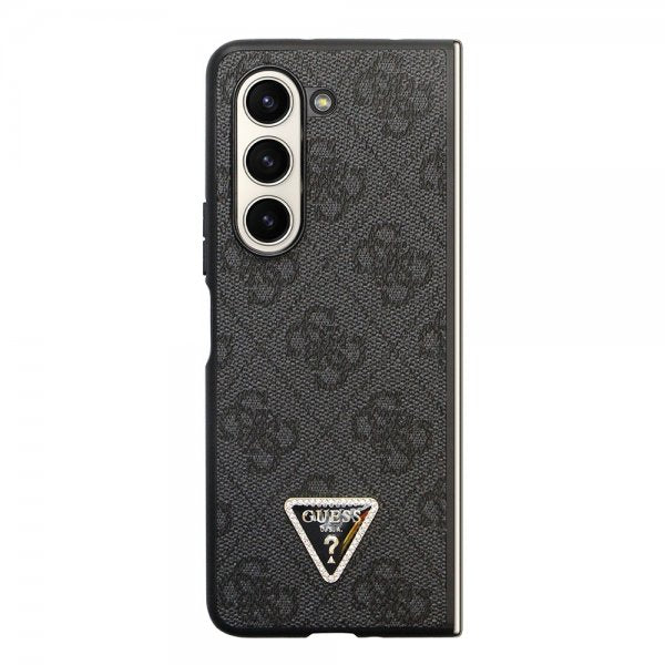Arvaa Samsung Galaxy Z Fold 5 Kuori 4G Metallinen Kolmio Strassikivi Musta