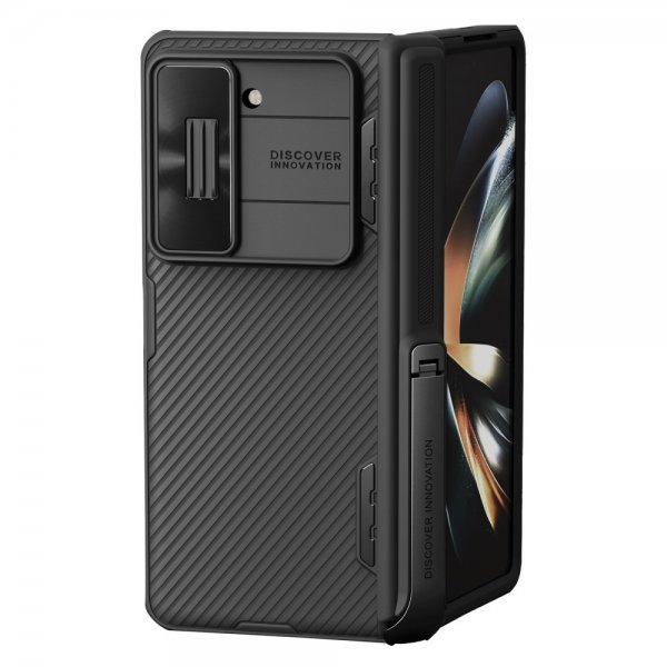 Nillkin Samsung Galaxy Z Fold 5 -suojakuori CamShield Kickstand, musta