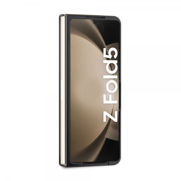 BMW Samsung Galaxy Z Fold 5 -suojakuori, hiilikuitujäljitelmä, metallilogo, musta